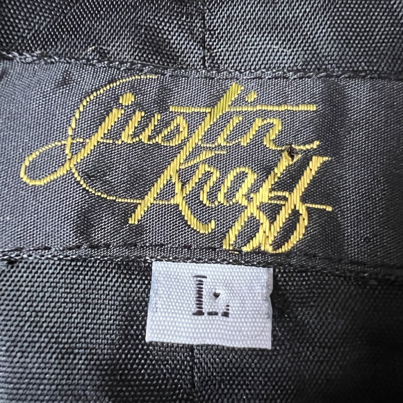 Justin Kraff Vest Native Aztec Pattern Wool Buffalo Nickel Buttons Size Large - Picture 4 of 6